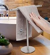 Songtec Hand Towel Holder Stand with Crystal knobs, Fingertip Towel Rack, Rust-Proof Accessories ...