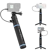 Newmowa 10000mAh Power Bank Handle Grip, PD/QC Fast Charging, Portable Tripod Compatible for Phon...