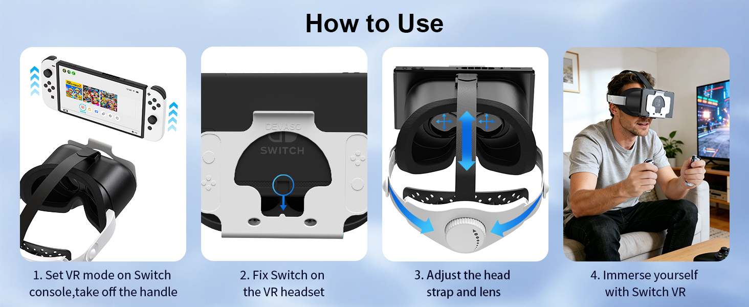 Upgraded VR Headset for Nintendo Switch