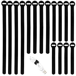 Black Reusable Fastening Cable Ties
