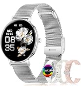 Smart Watches for Women,1.32'' AMOLED Ultra-Thin Smart Watch with Bluetooth Make/Answer Call,Hear...