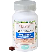 Quantum Health See Lutein+, Lutein & Zeaxanthin Eye Supplement, with Eye Vitamins C and E, Helps ...