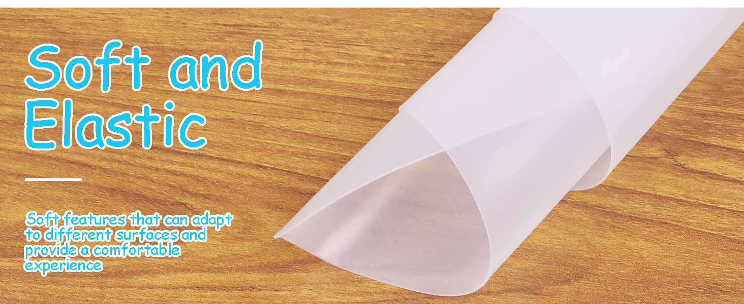 clear silicone mat makeup desk microwave countertop protector play mat food-grade non-slip