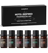 AMAZING FLOWER Hotel Scent Diffuser Oils, Fragrance Oils Set, 10mL | 0.34 Fl Oz x 6