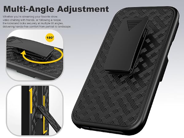 Ailiber Compatible for iPhone 17 Pro Max Case Holster with Screen Protector