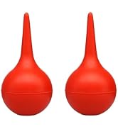 BWESOO 2Pcs Red Manual Amniotic Fluid Suction Device Canine Feline Pet Puppy Dog for Nasal Home C...