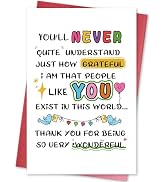 hvdler Heartfelt Appreciation Card, Gratitude Gift for Her Him, Thank You Card for Family Friends...