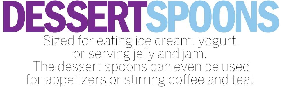Dessert Spoons large text