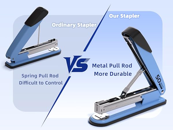 Compared with traditional staplers, the metal rods are more durable
