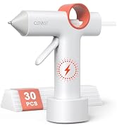 CLEVAST Cordless Hot Glue Gun, 30 Glue Sticks Set, Mini, Rechargeable, 2026 | 5000mAh, 120+ Min R...
