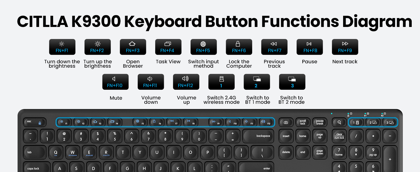 wireless bluetooth keyboard