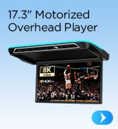 XTRONS 17.3 Inch Motorized Car Overhead Player, 8K FHD IPS Screen Android Car Roof Mount Monitor ...