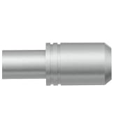 silver curtain rod