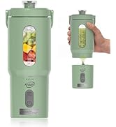 Personal Portable Blender, Detachable To-Go Cup& Carry Handle,17oz Blender Cup for Shakes and Smo...