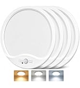 4Pack 9Inch Wired Motion Sensor Ceiling Lights, 18W 1800lm LED Closet Light | White,IP44 Waterpro...