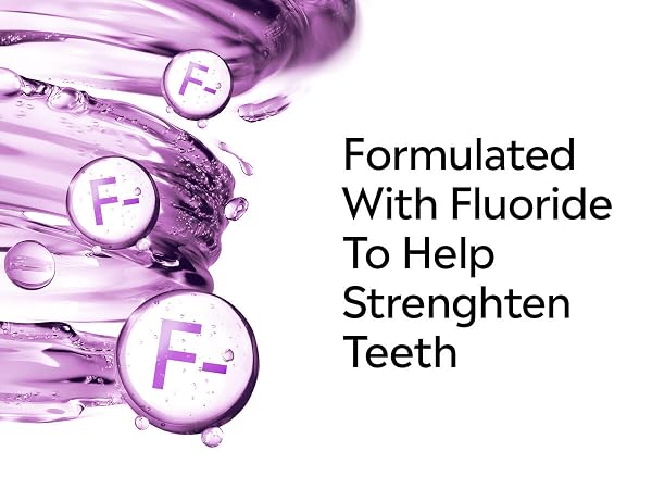 Formulated with fluoride to help strengthen teeth