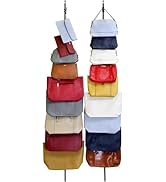 Perfect Curve Over-The-Door Handbag and Purse Organizer for 18 Handbags or Purses. Black.