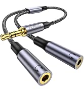 MOSWAG Headphone Splitter 3.5mm Stereo to Dual 3.5mm Female Headphone Jack Audio Stereo, Extensio...