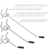 twinklemon 150PCS Pegboard Hooks 2/4/6 Inch Peg Board Organizer Accessories for Hanging Peg Board...
