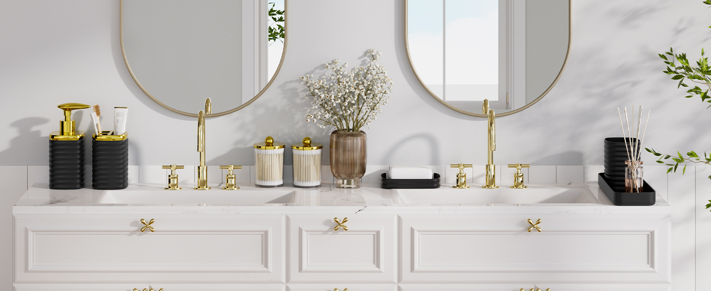 bathroom accessory set