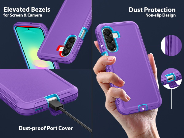 Samsung Galaxy A27 5G Phone Case, Heavy Duty Rugged & Dual-Layer Shockproof Dropproof Protection