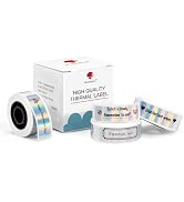 Phomemo Silver Laser Thermal Label Tape Adhesive Label for Q31/D30 Label Makers, Black Text, 2/5"...