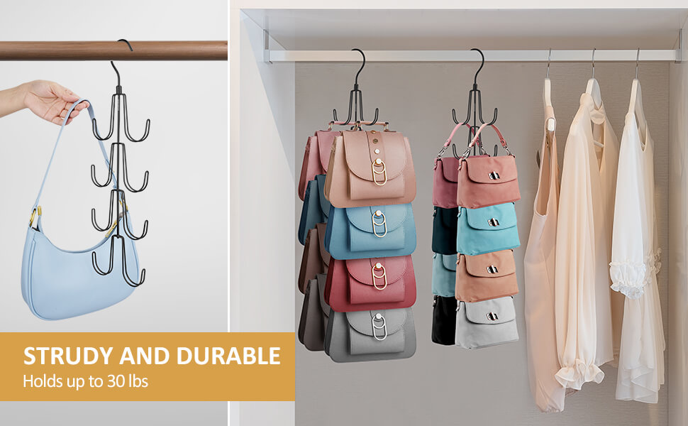 purse organizer for closet