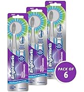 6 piece BrightWorks Folding Travel Toothbrush, Portable Toothbrush with Soft Bristles and Tongue ...