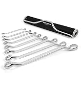 DURATECH 50° Offset Wrench Set, SAE, 8-Piece, 12 Point, CR-V Steel | 1/4" to 1-1/4" , Mirror Poli...