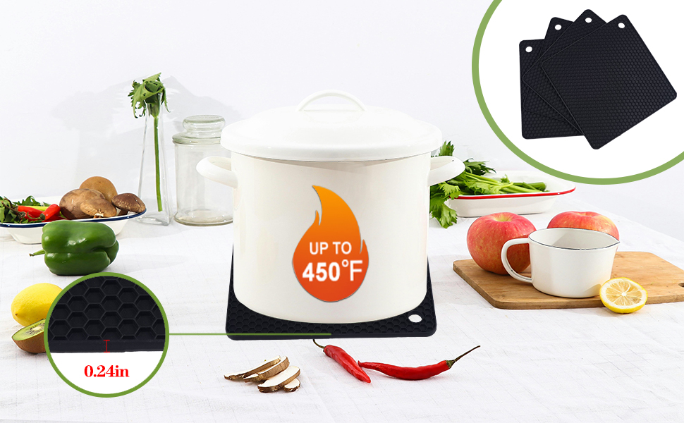 Silicone Trivets for Hot Pots and Pans