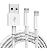TUMABER 2 Pack Apple MFi Certified iPhone Charger Cable 3Ft, Lightning to USB Cord 3 Foot, 2.4A F...