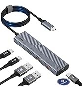 Aceele USB C Hub 10Gbps, USB 3.2 Gen 2 HUB with 2 USB-C 3.2 and 2 USB-A 3.2 Port, 100W Power Deli...