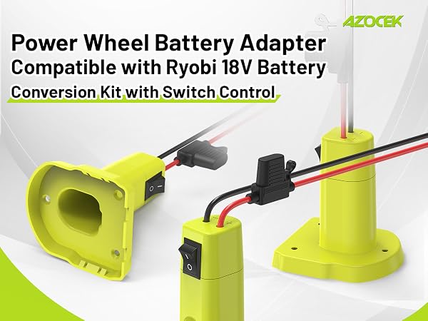 Power Wheel Battery Adapter for Ryobi 18V Battery