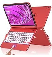 AMZCASE Touchpad Keyboard Case for iPad (A16) 11th 10th Generation, Backlit 360° Rotatable for iP...