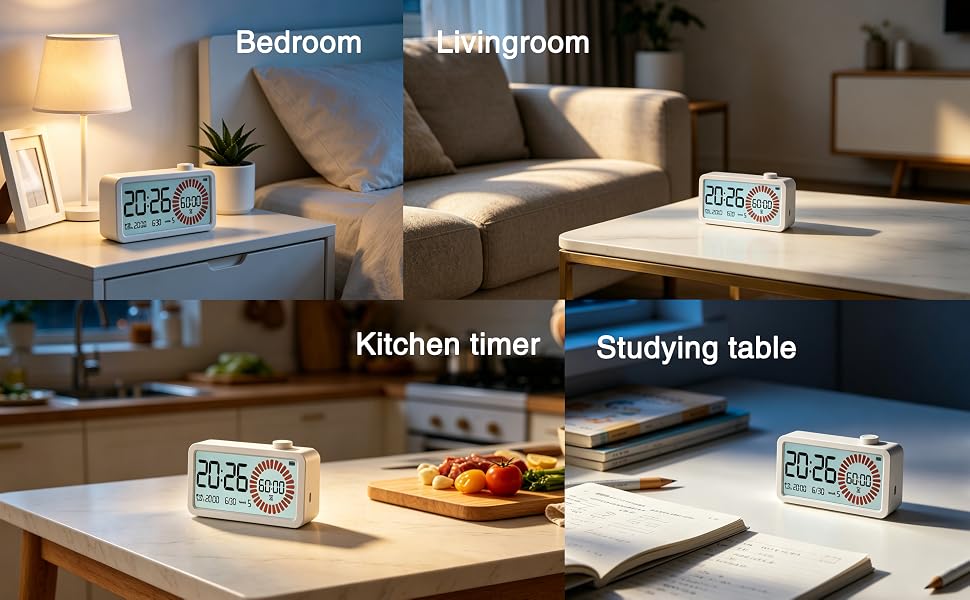 suitable for any places that need timer and time