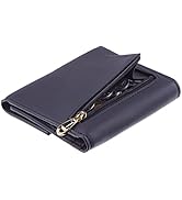 Travelambo RFID Blocking Small Mini Compact Wallet Coin Pouch Holder Trifold Credit Card Holder P...