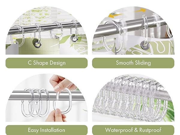 rust proof shower curtain hooks shower rod hooks shower curtain hooks plastic shower curtain rings