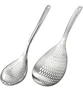 Suwimut 2 Pack Skimmer Slotted Spoon, 13.6 Inch Large Stainless Steel Skimmer Ladle Spoon Spider ...