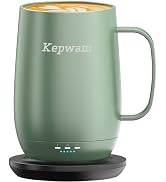 Kepwam Heated Coffee Mug T2-Plus, 20oz Fastest Heating Smart Mug, Coffee Mug Warmer Set, Hot Up t...