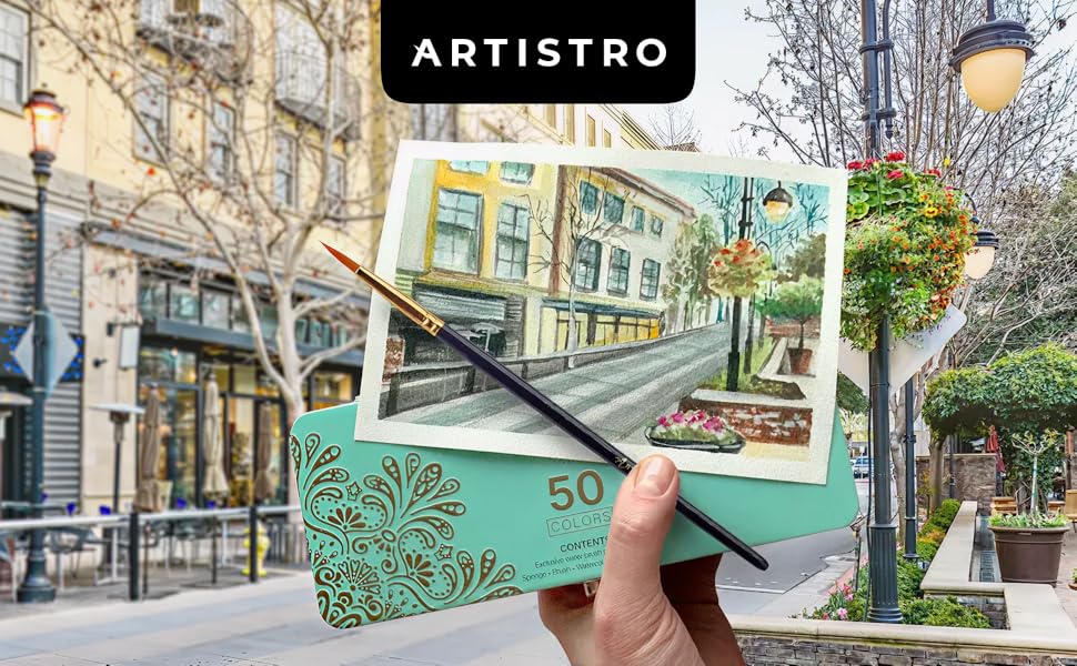 ARTISTRO 50 Watercolor Paint Set