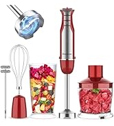 Immersion Blender Handheld for Kitchen,Emulsion Blender Handheld,6 Speed Electric Hand Mixer with...