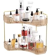 GTI 2 Tier Makeup Organizer, Large Capacity Bathroom Counter Organizer, Perfume Cosmetics Skincar...