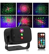 LED Disco Light RGB Sound-Activated Stage Light, Portable DJ Party Lighting with Remote Control f...