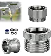 Faucet Adapter with Aerator, 8 Pcs Sink Faucet to Garden Hose Adapter, Sink Hose Attachment with ...