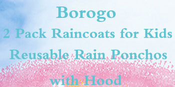 2 Pack Raincoats for Kids