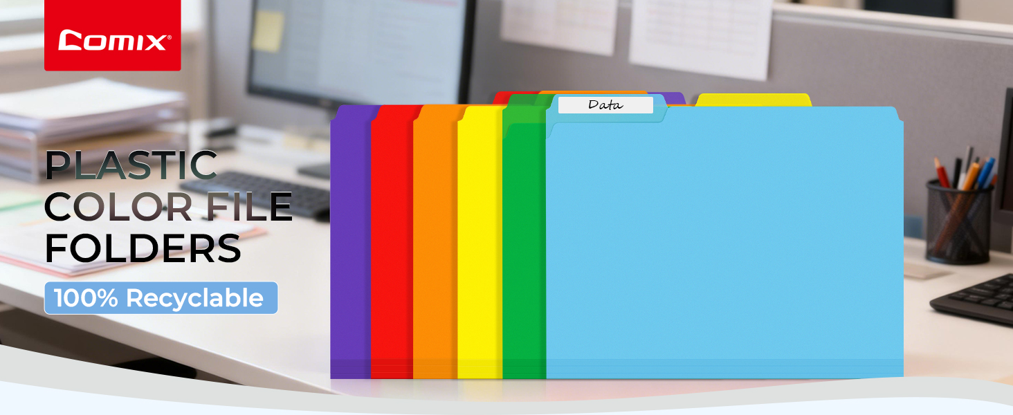 plastic color file folder