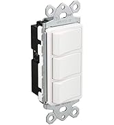 Baomain Triple Switch SW1506-2 15 Amp, 120/277 Volt, Single-Pole, AC Combination Switch, Commerci...