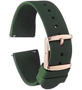 HARFINGTON Silicone Watch Band Quick Release Soft Rubber Replacement Watch Strap with Stainless S...