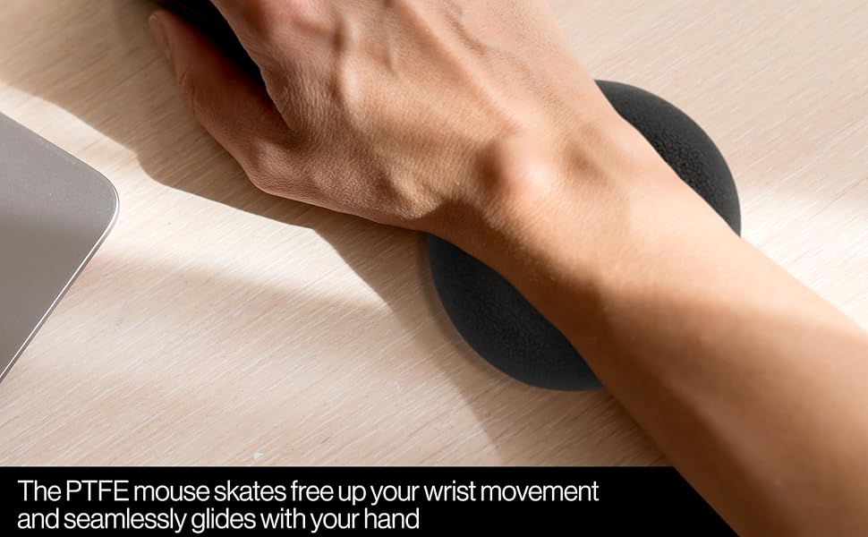 wrist motion gliding palm rest