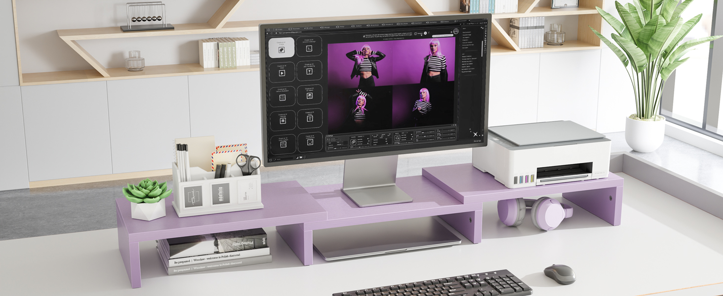 Dual Monitor Stand Riser
